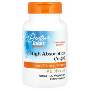 Doctor's Best High Absorption CoQ10 with BioPerine®, 100 mg, 120 Veggie Caps