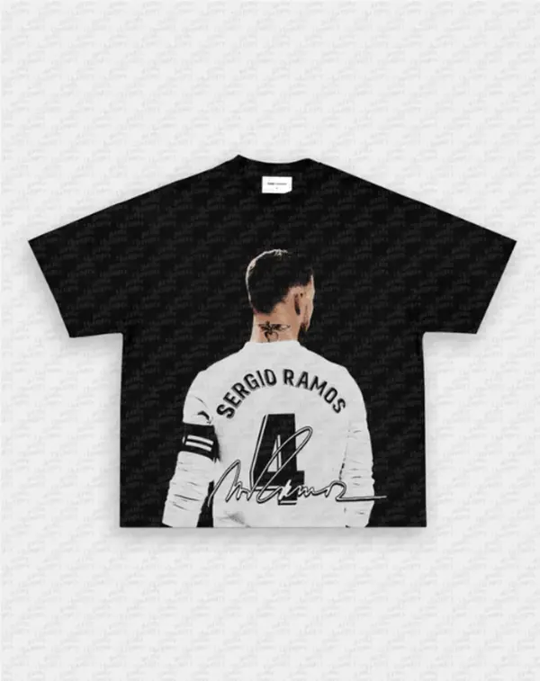 Segio Ramos V2 Tee, Graphic Sport T-shirt, Vintage Soccer Player Shirt ,Playoffs,Y2k , Soccer Apparel , Gift For Soccer Fans, Gift For him