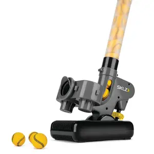 SKLZ Lightning Bolt Pro Baseball Softball Pitching Machine for Training Visual Tracking & Reaction Skills Portable & Lightweight