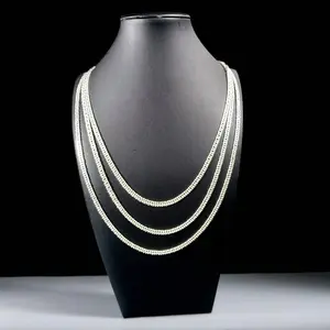 Silver Pure 925 Double Cuban Chain 5MM Silver 925 High End Necklace Elegant Design Classic Jewelry
