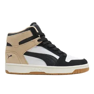 PUMA Womens Rebound Layup Caramel High  Sneakers Shoes Casual - White