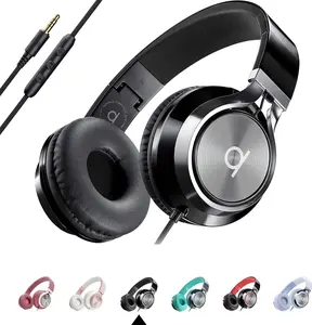 Artix CL750 Wired Headphones with Mic & Volume Control Noise Isolating On-Ear for Computer Laptop Foldable 3.5Mm Aux Jack High-Quality Sound