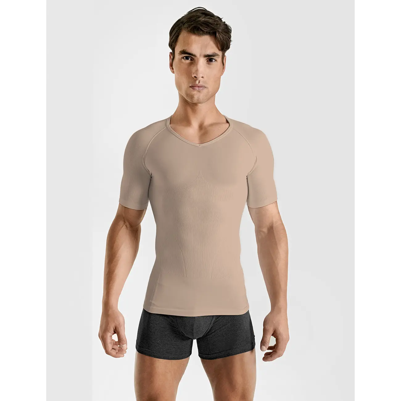 ROUNDERBUM Men's Seamless Compression T-Shirt
