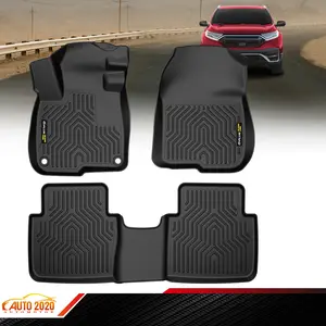 TPE Floor Mats Fit For 2017-22 Honda CR-V HYBRID Crew Cab Row Liner,All Weather 3D TPE Floor Mats Liners,Waterproof Non-slip Durable Floor Mats Upgraded Version