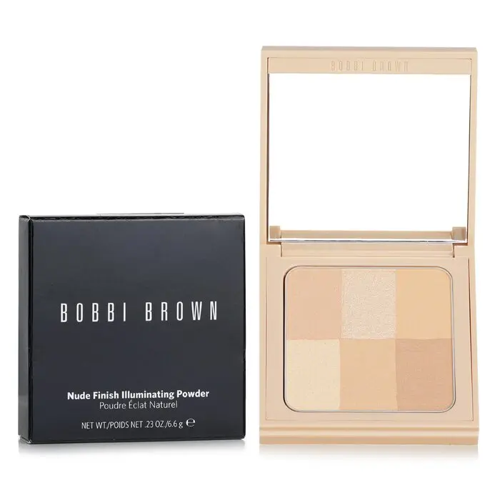 Bobbi Brown Nude Finish Illuminating Face Pressed Powder - # Nude, Translucent Luminous Beauty Powder for Easy Blending, Translucent Powder, Luminous Powder