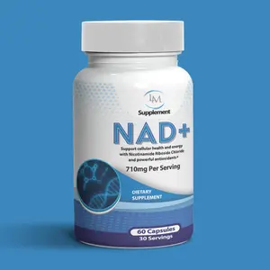 NAD+ Supplement 710mg Per Serving Antioxidant Defense for Cellular Energy & Cognitive Function 60 Capsules for Daily Well-being