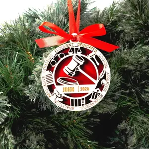 Personalized Lawyer Christmas Ornament – Gift for Lawyer, Attorney, Paralegal