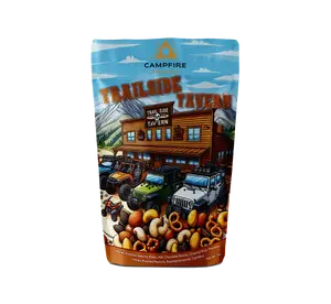 Campfire Cravings TRAILSIDE TAVERN BAR STYLE SNACK MIX 7oz Honey Roasted Sesame Sticks Milk Chocolate Raisins Oriental Rice Pretzels Crunchy Sweet Salty Blend