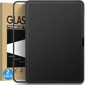 2 Pack Matte Glass Screen Protector for iPad Air 11-inch M3 2025 / M2 2024 (7th/6th Generation) with Easy Installation Frame, Anti-Glare & Anti-Fingerprint Tempered Glass Film, Smooth as Silk