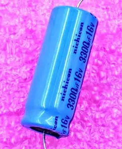 3300uF 16V, Axial Electrolytic Capacitor, Polarized, 85C, Tolerance ±20%