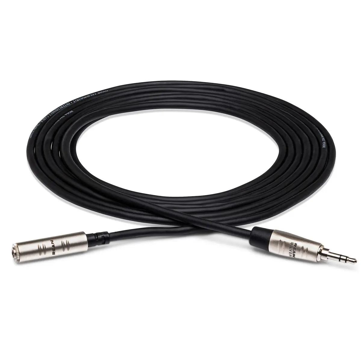 Hosa Technology 5' REAN 3.5mm TRS Male to 3.5mm TRS Female Pro Headphones Extension Cable