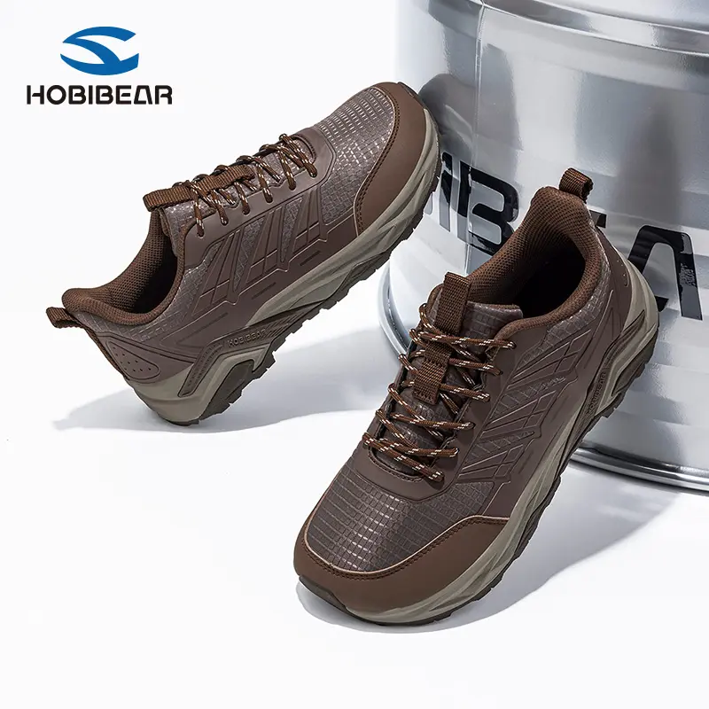 HOBIBEAR Male Stylish Wide Synthetics Casual Trainers - Spring/Autumn New Comfortable Sneaker for Outdoor, Travel, Footwear