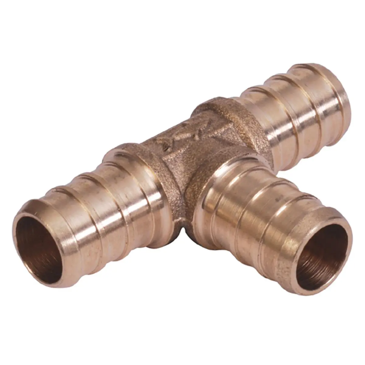 212 MAIN Bulk 0.75 In PEX Tee Water Pipe Fitting - Lead-Free DZR Brass, Corrosion Resistant, NSF Approved, Compatible with PEX Tubing for Boating, Water Sports