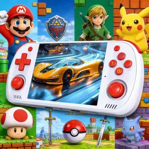 Authentic R36H Promax (Wi-Fi Edition) Handheld Retro Gaming Console — Supports 10+ Emulators and 20,000+ Games. Features a 4.2-inch HD Screen, Quad-Core Processor, and Built-in Video Player. Rechargeable — An Ideal Holiday Gift.