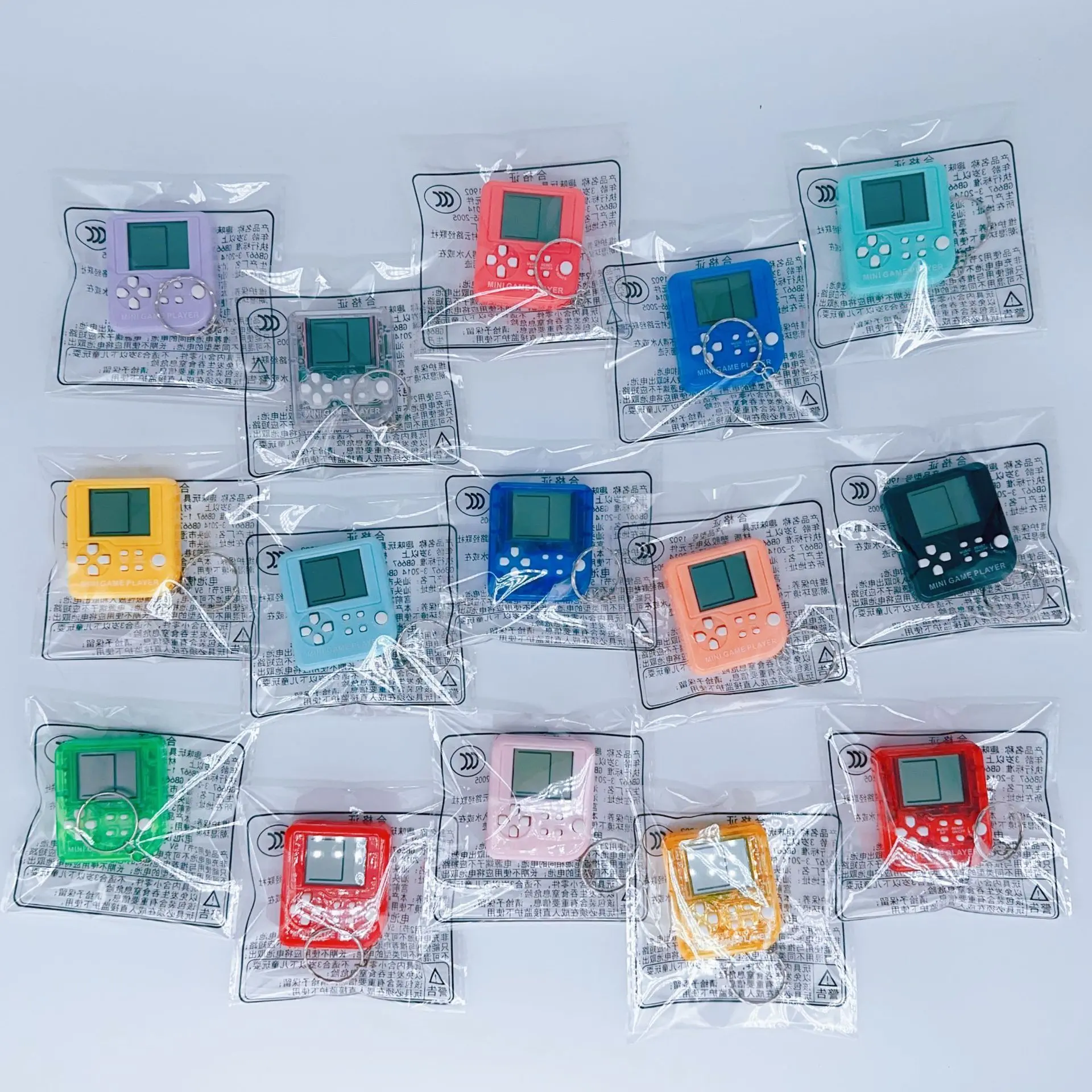 Mini handheld game console for puzzle solving and stress relief