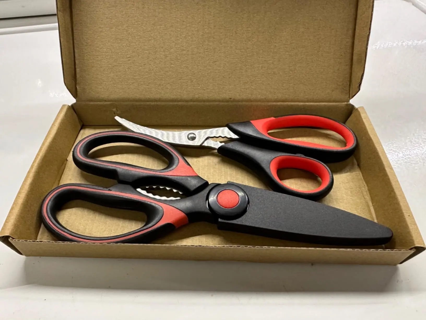 Set of 2 Heavy Duty Kitchen Scissors Seafood Scissors