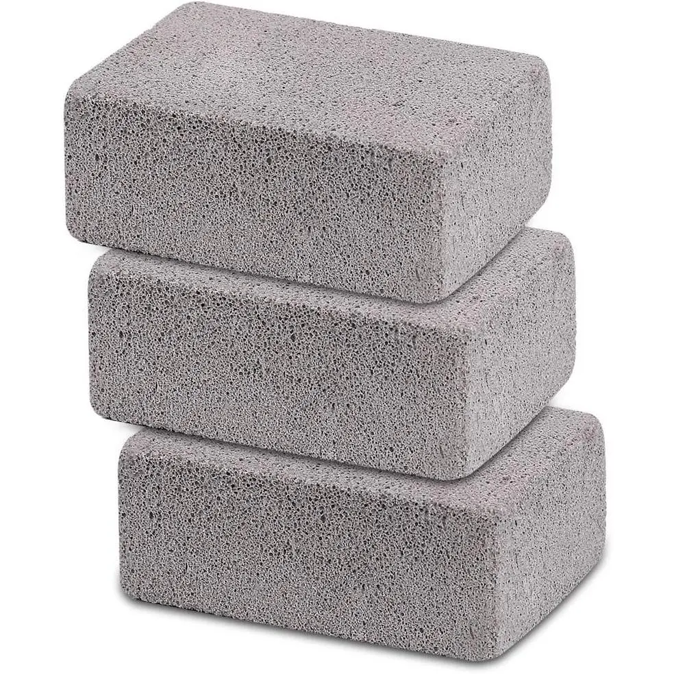 Griddle Cleaning Brick Block Heavy Duty Grill Cleaning Stone Bricks Flat Top Cookers Stone Griddle Scrubber Cleaner 3 Pack