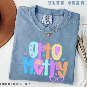 Comfort Colors Optometry T-Shirt: Optician Gift, Graduation Tee Fabric Top