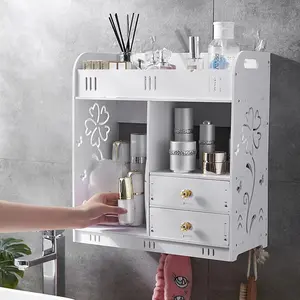 Bathroom Wall Cabinet with Drawer,Wall Mounted Medicine Cabinets for Bathroom Laundry Room Kitchen,White