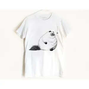 Men's cat illustration with a playful and whimsical attitude Graphic T-Shirt - Short Sleeve Crew Neck Regular Fit Casual Wear | Soft & Breathable Fabric, Durable Print, Everyday Comfort, Machine Washable, illustrative, minimalist a cartoon-style cat