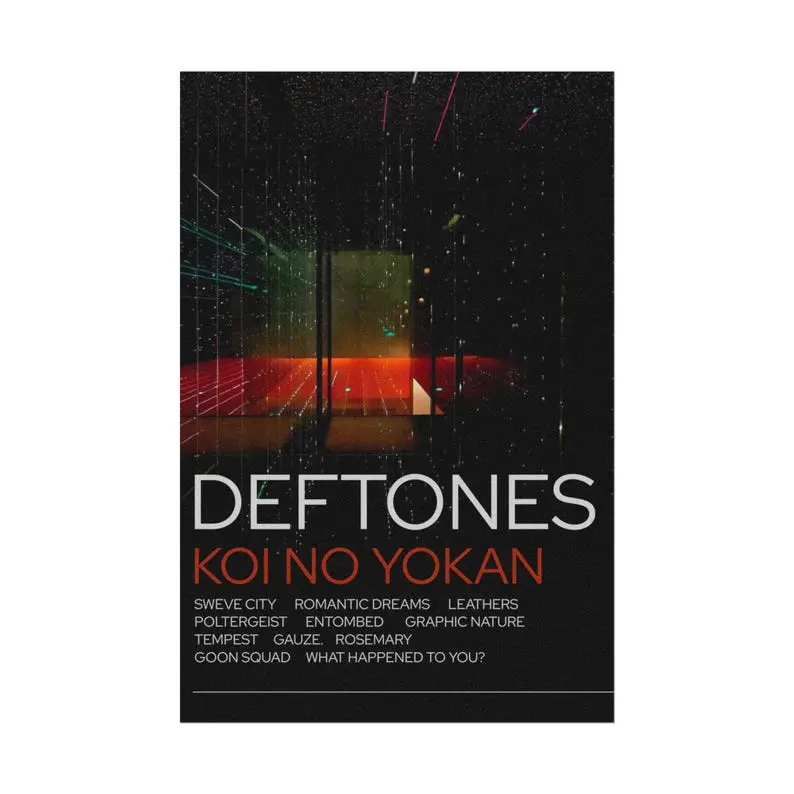 Deftones Koi No Yokan Rolled Poster Print, Music Art Print, Wall Decor, Unique Gift, Musician Home Decoration  (Unframed)