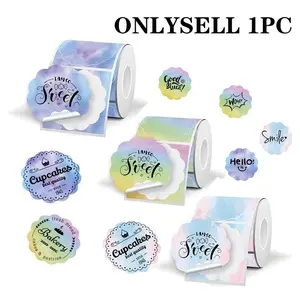 Gradient Color Thermal Label Paper, Compatible with M110/m220/m120/m221 Printers, Address, Barcode, Price Tag Stickers, Durable, Multiple Sizes