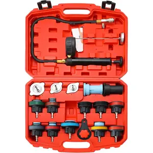 18 count Radiator  Tester Kit | Coolant  Tester Kit,Radiator  Pump Cooling System  Leak Tester Detector Tool Water Tank Adapter Auto Coolant Vacuum Purge  Gasket