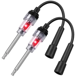 2 count Inline Spark Plug Testers, Small Armature Diagnostic Detector Tool,  Coil Tester for Engines for Automotive, , Lawnmowers, Small & Big Internal/External Engines