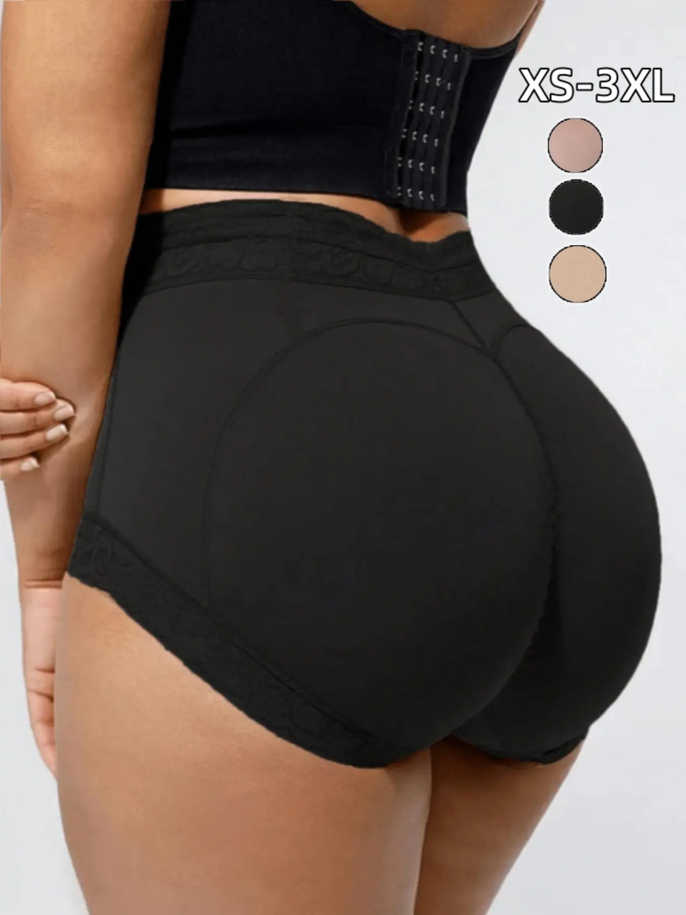 1 Piece/2 Pieces Women's High-Waisted Elastic Shapewear Shorts, Enhance Butt and Thighs, Comfortable Fit, Fashion Design, Suitable for All Occasions
