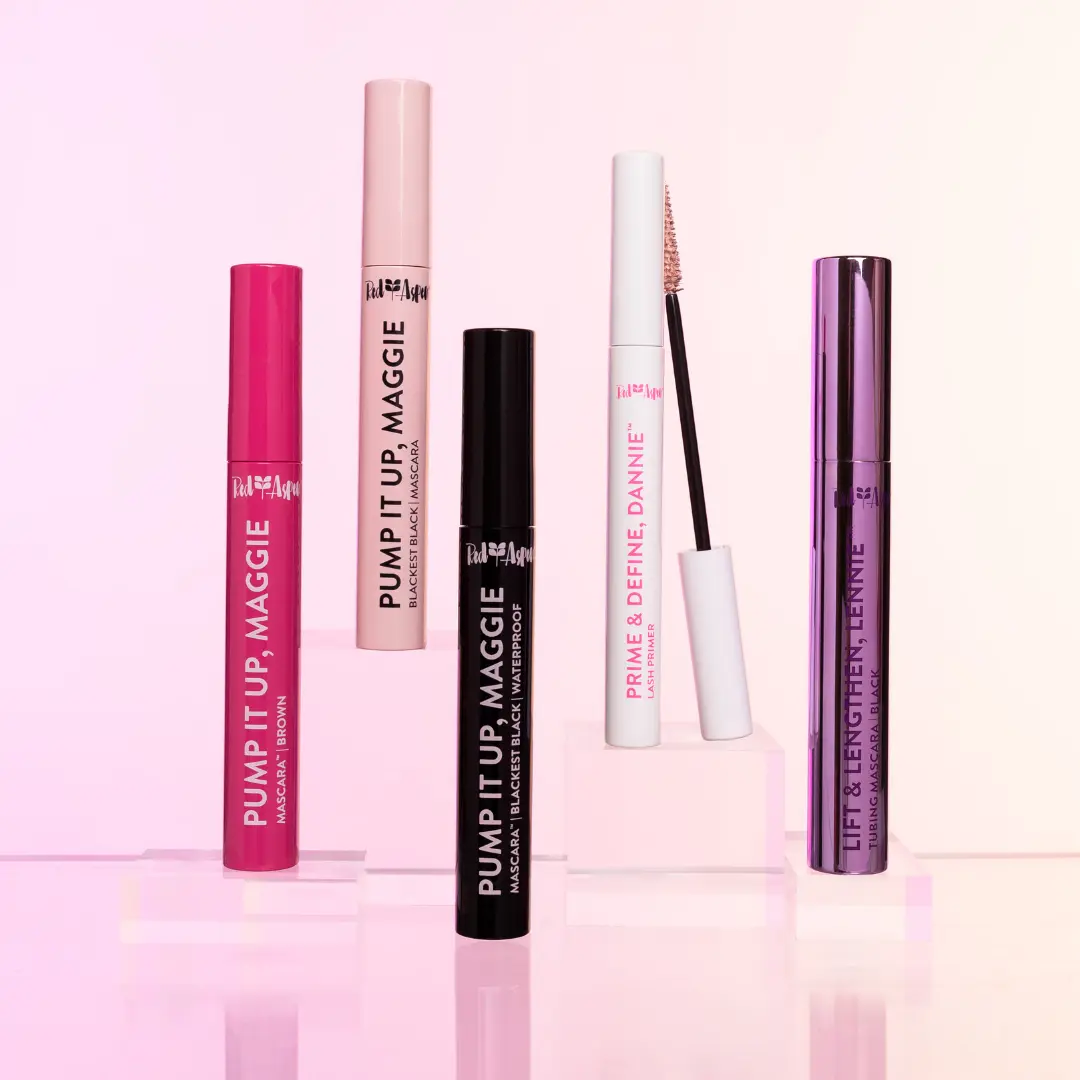Red Aspen Lash Primer and Mascara Bundle Dannie Primer with Maggie or Lennie Mascara Volume Length