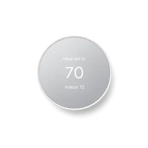 Google Nest Smart Thermostat for Home - Programmable WiFi Control - Snow White