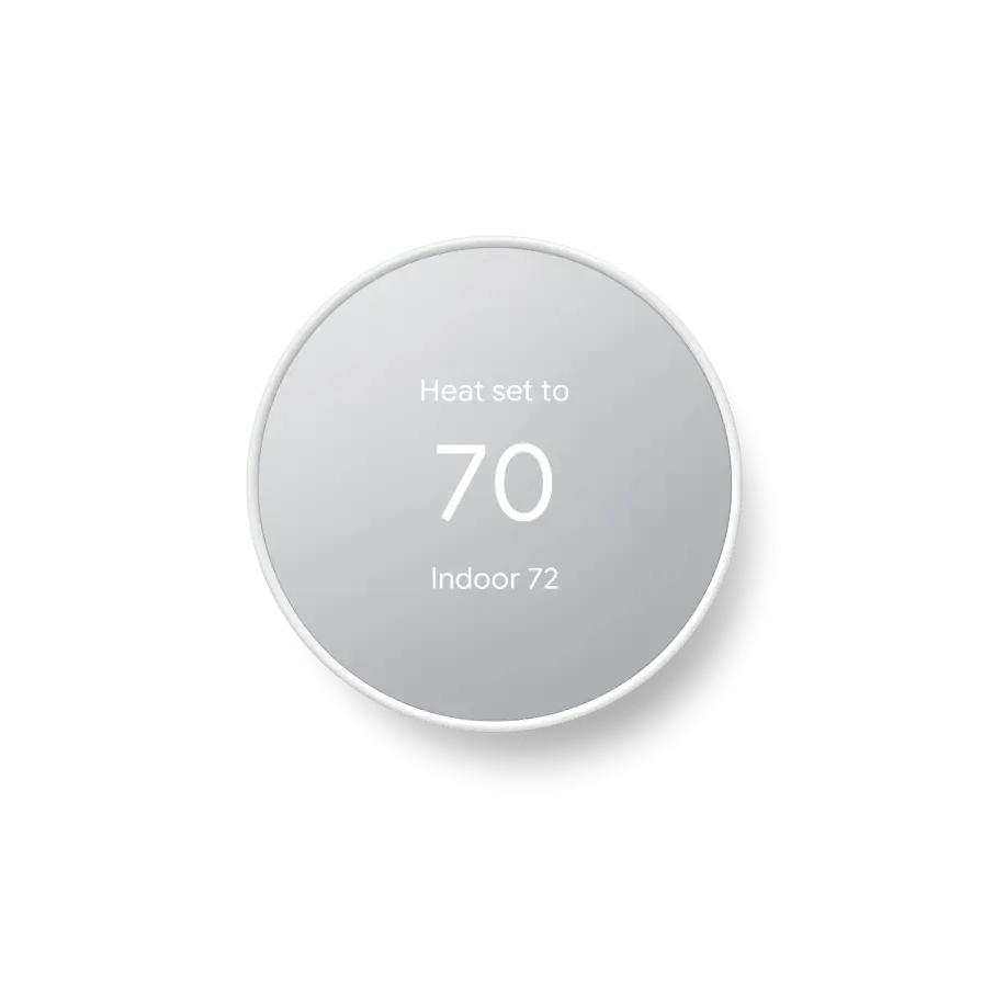 Google Nest Smart Thermostat for Home - Programmable WiFi Control - Snow White
