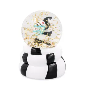 Beetlejuice Sandworm Mini Light-Up Snow Globe | 3 Inches Tall