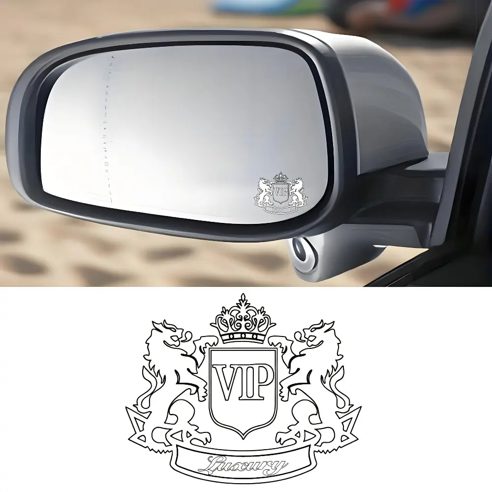 2PCS VIP Badge Car Stickers｜Sleek Elegant Design High-Quality Material｜Waterproof Easy to Apply No Residue Car Decor Accessories Decal For Cars Vehicle Exterior Decoration