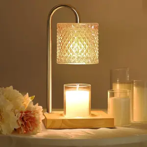 Candle Warmer Lamp with Timer Dimmer, Birthday Gifts for Women Mom, House Warming Gifts, Elegant   Decor, Wax Warmer for Jar Candles, Heater Lamp for Scented Wax,  Glass