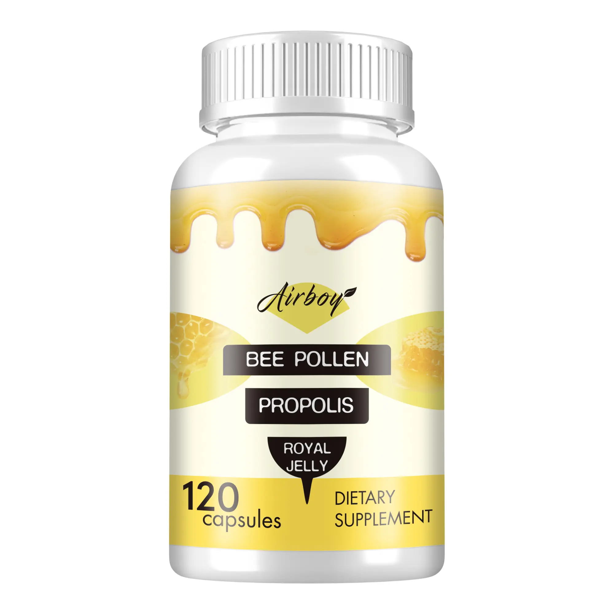 Airboy with Royal Jelly Propolis Bee Pollen -  120 Capsules