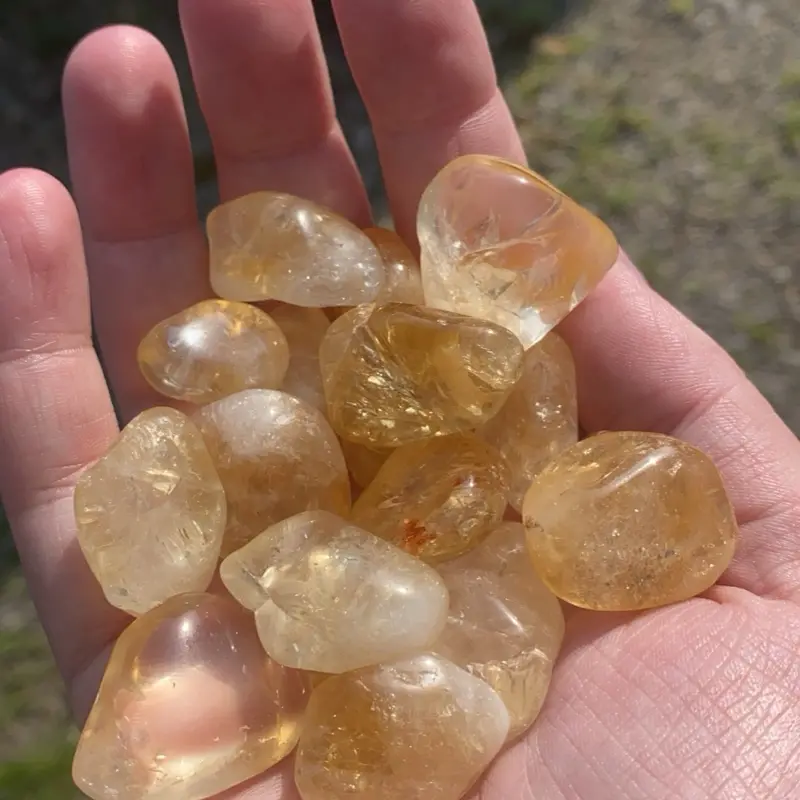 Citrine crystal tumble Citrine crystal tumble