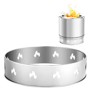 【Spotlight Day】VEVOR Fire Pit Stand for Solo Stove Bonfire,  ,19.5 Inch Smokeless Fire Pit Ring,Stainless Steel Fireplace Stove Ranger Support Frame Accessory, Portable Outdoor Camping Holder Tools for Fireplace