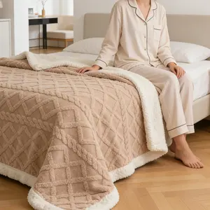 Ultra-Soft & Warm Winter Throw Snooztex Double-Layer Thick Tufted Fleece Blanket Machine Washable & Non-Shedding Solid Colors in Multiple Sizes, Extra Warm, Reversible