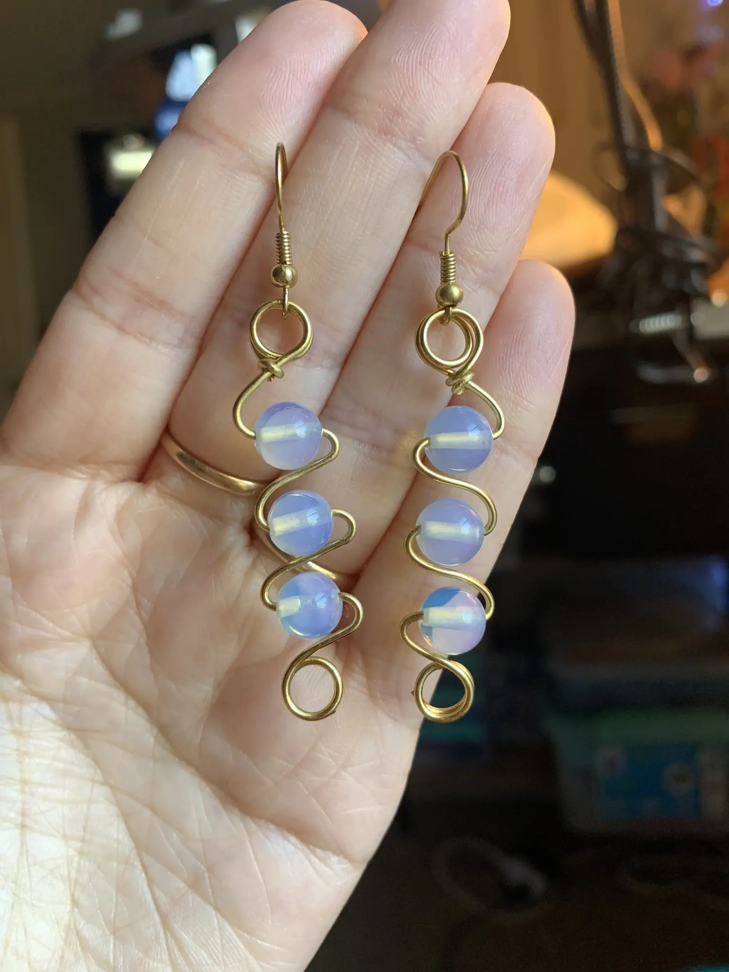 Bubble Dreams Wire Wrapped Earrings