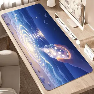 LIVEKEY Extended Gaming Mouse Pad   80x40cm Large Desk Mat  Made for Gaming  Non Slip Mousepad with Stitched Edges  Comfortable Landscape Design for Smooth Tracking  Computer Work Desk Accessories