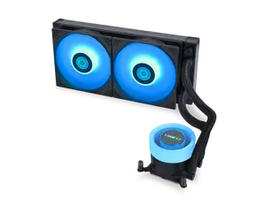 Lian Li Galahad II Lite Liquid Cooler 240mm RGB FansAIO CPU Water Cooling, Customizable ARGB Pump Block, Low Noise Hydraulic Bearing, Switchable Lid & 28mm PBT Fan for LGA 1700/1851/AM5/4(GA2L24RB)