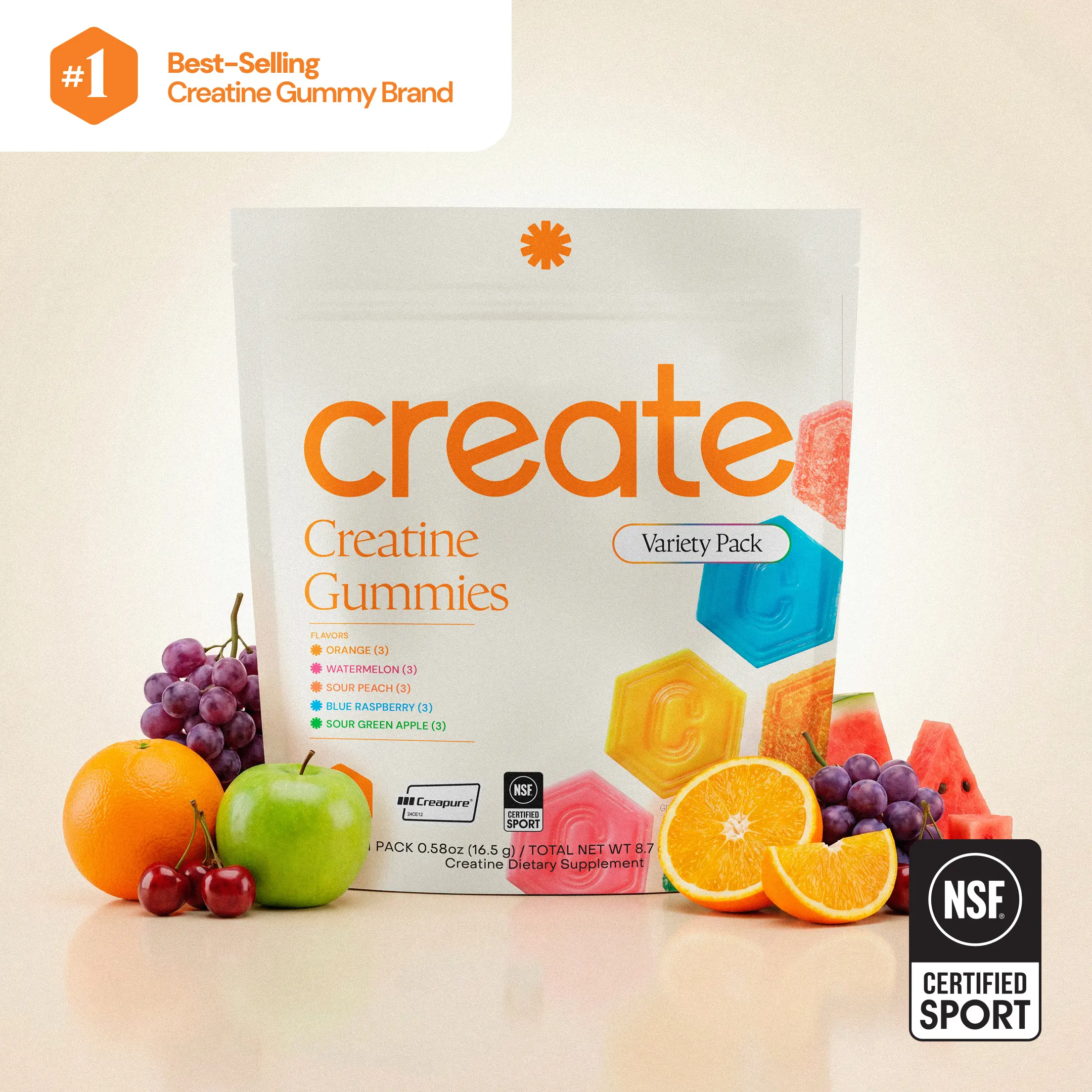 Creatine Monohydrate Gummies - Daily Supplement Natural Supplements Creatine Monohydrate Gummies - Daily Supplement Natural Supplements