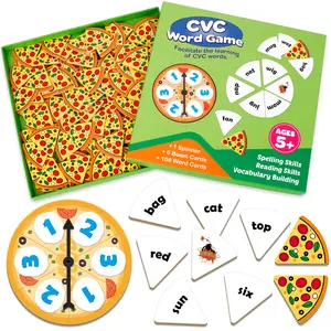 Kasfalci CVC Phonics Flash Cards & Word Games,Learn to Speaking ,Spelling,Reading ,Sight Word, Speech Therapy Toys for Toddlers Use in Kindergarten Preschool Learning Activities