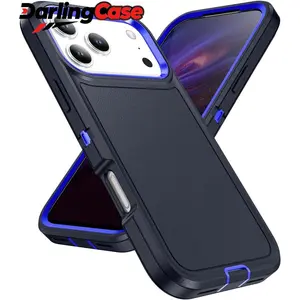 Darlingcase Rugged Heavy Duty Matte Case for iPhone 17 Pro Max, Shockproof Dustproof Protective Cover