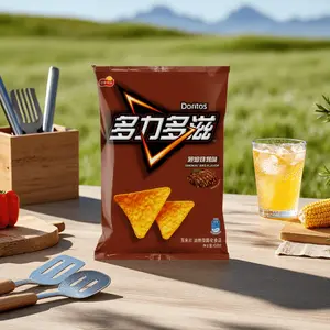 Mega Crunch Spicy Strip Flavor 70g *2 &Doritos Blazing BBQ Flavor 68g *2