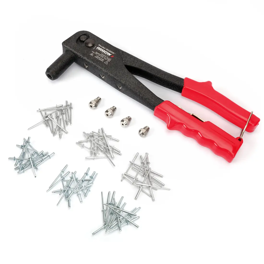 #summersale Arrow Heavy Duty Riveter Kit, Professional Pop Rivet Gun with Assorted 120 Rivets
