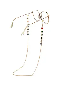 1 Piece Eyeglass Chain Mask Hanging Strap Bead Detail Sunglasses Holder Glasses Cord, Durable & Stylish Accessory for Daily Use