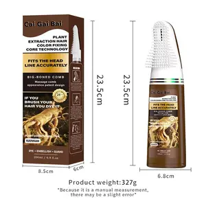 Hair Dye Home Use Dye Comb Integrated Convenient Plant Essence Cream Ash Brown Ash Blonde Highlights No Damage Mild Haircare