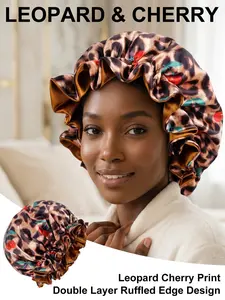 Women's Satin Sleep Hat Hair Protector, Sleeping Bonnet, Hair Cap For Sleep, Soft Comfortable Design, Night Use, Fashion Headwear, Casual Home Wear, Daily Use